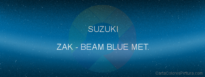 Pintura Suzuki ZAK Beam Blue Met.