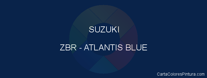 Pintura Suzuki ZBR Atlantis Blue