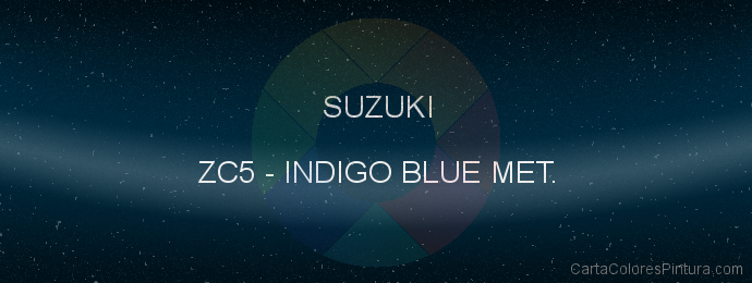Pintura Suzuki ZC5 Indigo Blue Met.