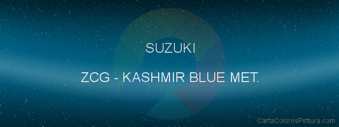 Pintura Suzuki ZCG Kashmir Blue Met.