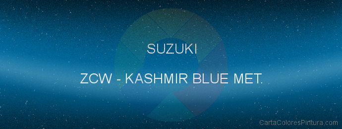 Pintura Suzuki ZCW Kashmir Blue Met.