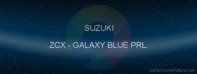 Pintura Suzuki ZCX Galaxy Blue Prl.
