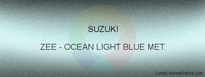 Pintura Suzuki ZEE Ocean Light Blue Met.