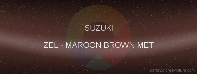 Pintura Suzuki ZEL Maroon Brown Met
