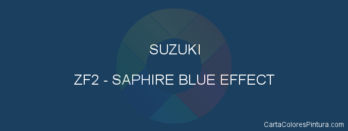 Pintura Suzuki ZF2 Saphire Blue Effect