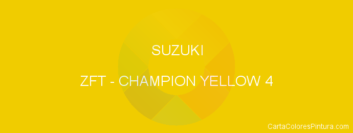 Pintura Suzuki ZFT Champion Yellow 4