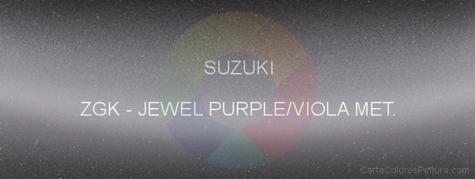 Pintura Suzuki ZGK Jewel Purple/viola Met.