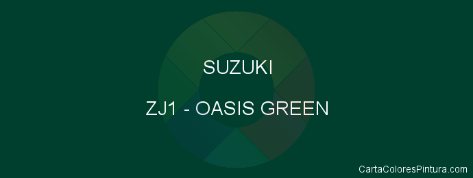 Pintura Suzuki ZJ1 Oasis Green