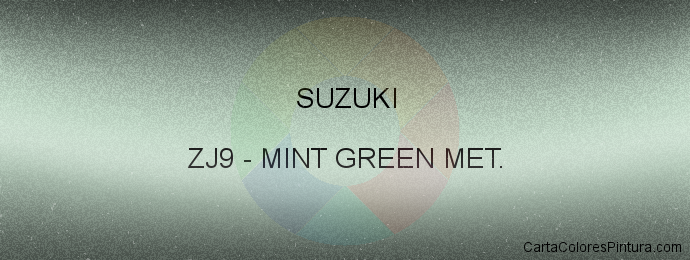 Pintura Suzuki ZJ9 Mint Green Met.