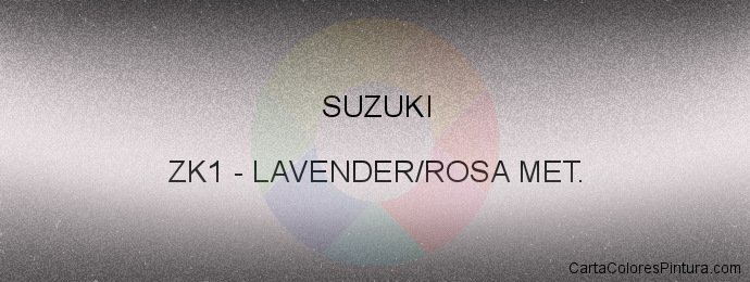 Pintura Suzuki ZK1 Lavender/rosa Met.