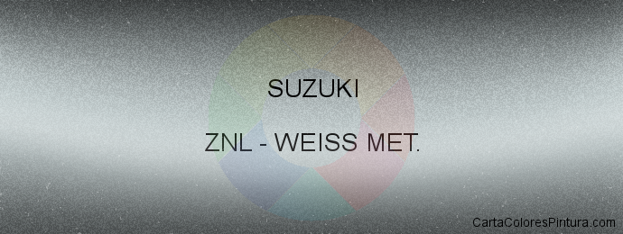 Pintura Suzuki ZNL Weiss Met.