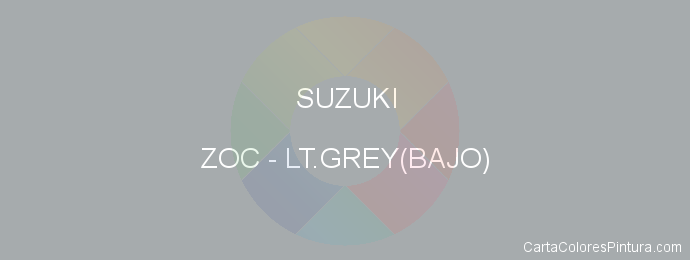 Pintura Suzuki ZOC Lt.grey(bajo)