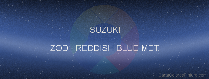Pintura Suzuki ZOD Reddish Blue Met.