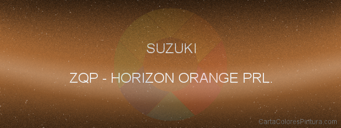 Pintura Suzuki ZQP Horizon Orange Prl.