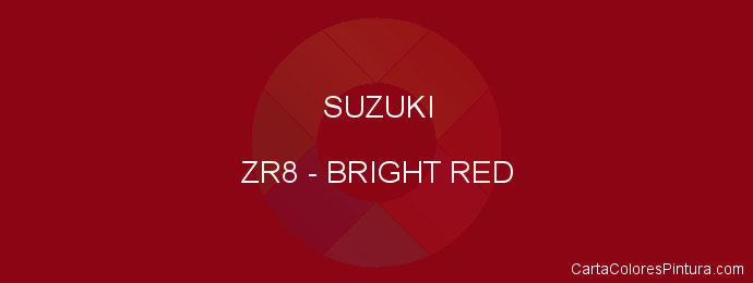 Pintura Suzuki ZR8 Bright Red