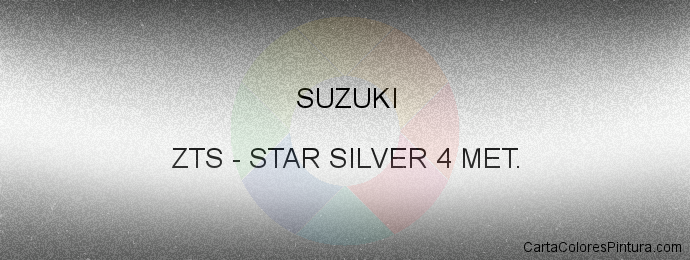 Pintura Suzuki ZTS Star Silver 4 Met.