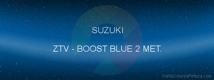 Pintura Suzuki ZTV Boost Blue 2 Met.