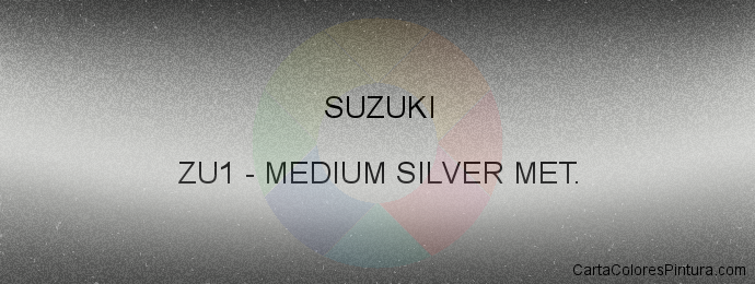 Pintura Suzuki ZU1 Medium Silver Met.