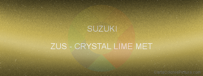 Pintura Suzuki ZUS Crystal Lime Met
