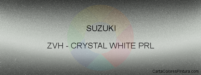 Pintura Suzuki ZVH Crystal White Prl
