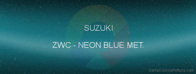 Pintura Suzuki ZWC Neon Blue Met.