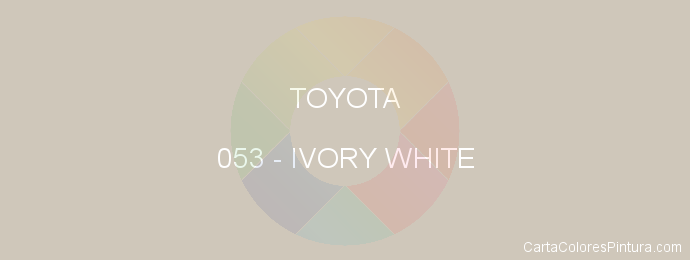 Pintura Toyota 053 Ivory White