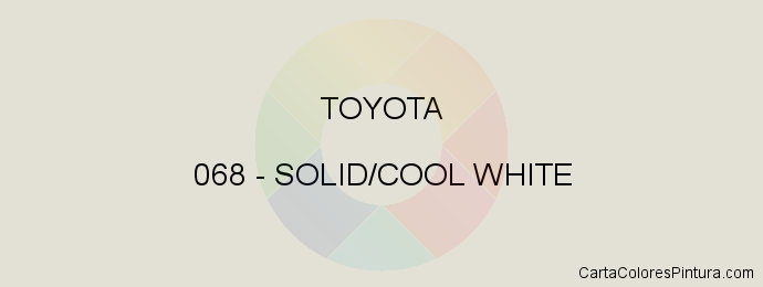 Pintura Toyota 068 Solid/cool White