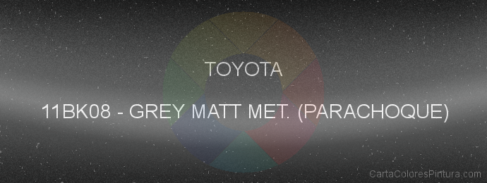 Pintura Toyota 11BK08 Grey Matt Met. (parachoque)