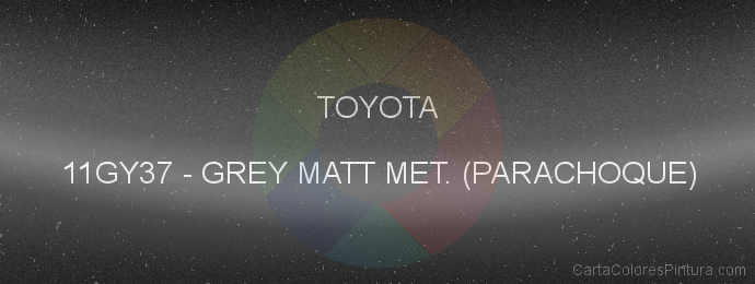 Pintura Toyota 11GY37 Grey Matt Met. (parachoque)