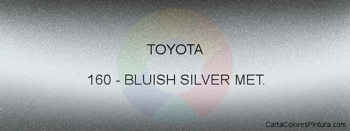 Pintura Toyota 160 Bluish Silver Met.