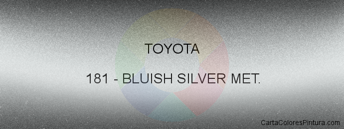 Pintura Toyota 181 Bluish Silver Met.