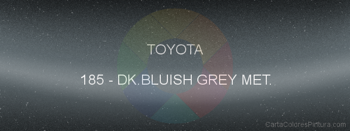 Pintura Toyota 185 Dk.bluish Grey Met.