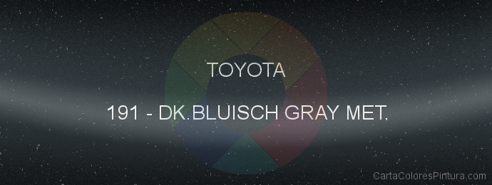 Pintura Toyota 191 Dk.bluisch Gray Met.