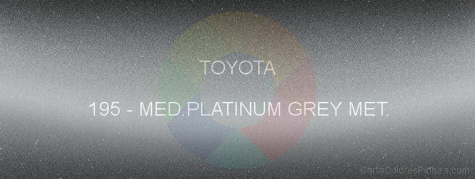 Pintura Toyota 195 Med.platinum Grey Met.