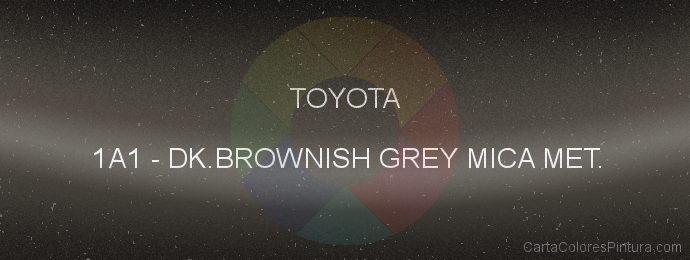 Pintura Toyota 1A1 Dk.brownish Grey Mica Met.