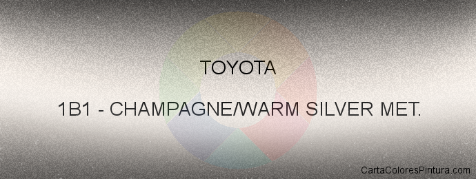 Pintura Toyota 1B1 Champagne/warm Silver Met.