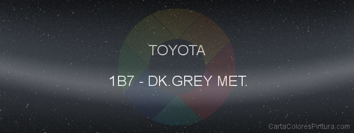 Pintura Toyota 1B7 Dk.grey Met.