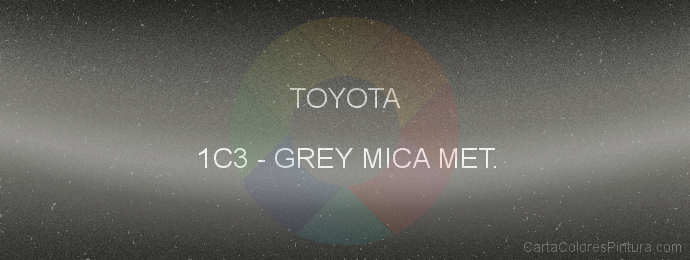 Pintura Toyota 1C3 Grey Mica Met.