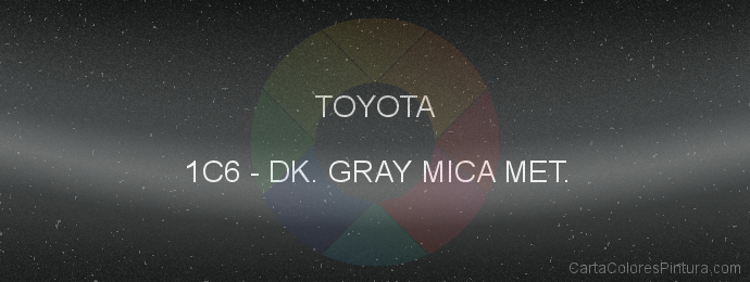 Pintura Toyota 1C6 Dk. Gray Mica Met.