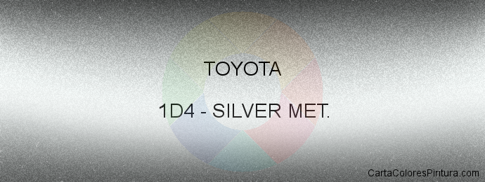 Pintura Toyota 1D4 Silver Met.