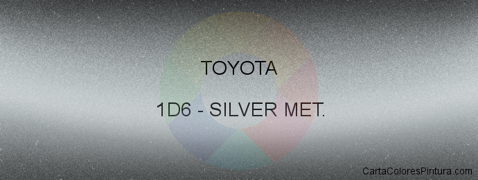 Pintura Toyota 1D6 Silver Met.