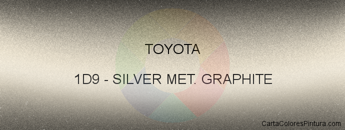 Pintura Toyota 1D9 Silver Met. Graphite