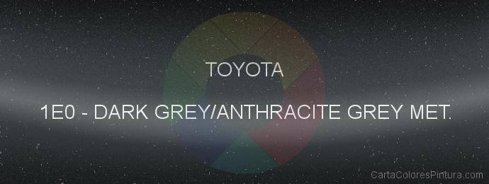 Pintura Toyota 1E0 Dark Grey/anthracite Grey Met.