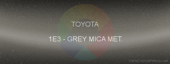 Pintura Toyota 1E3 Grey Mica Met.