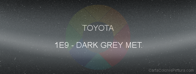 Pintura Toyota 1E9 Dark Grey Met.