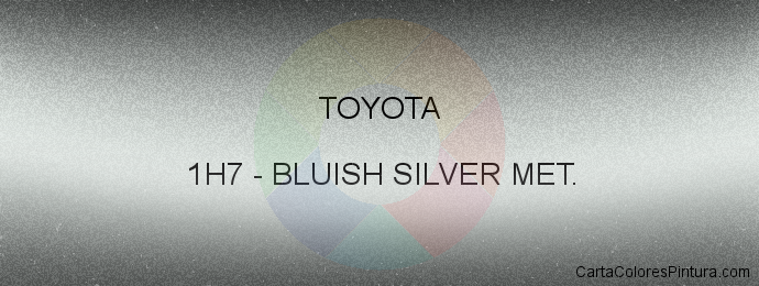 Pintura Toyota 1H7 Bluish Silver Met.