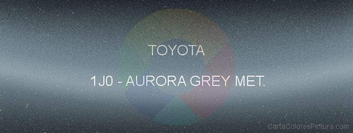 Pintura Toyota 1J0 Aurora Grey Met.