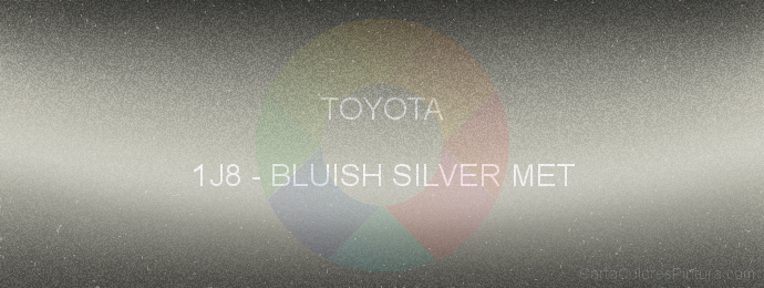 Pintura Toyota 1J8 Bluish Silver Met