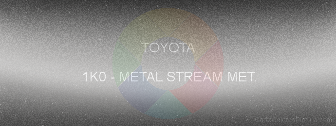 Pintura Toyota 1K0 Metal Stream Met.