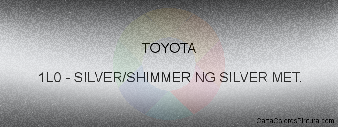 Pintura Toyota 1L0 Silver/shimmering Silver Met.